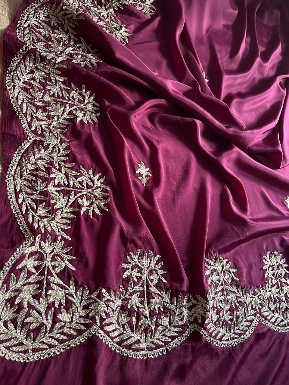 Jashan – Kashmiri Tilla Embroidery Saree✨ - Image 9