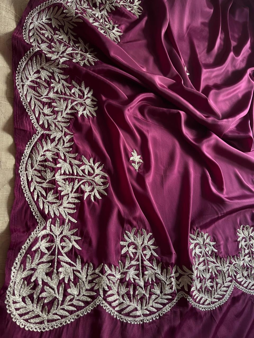 Jashan – Kashmiri Tilla Embroidery Saree✨ - Image 8