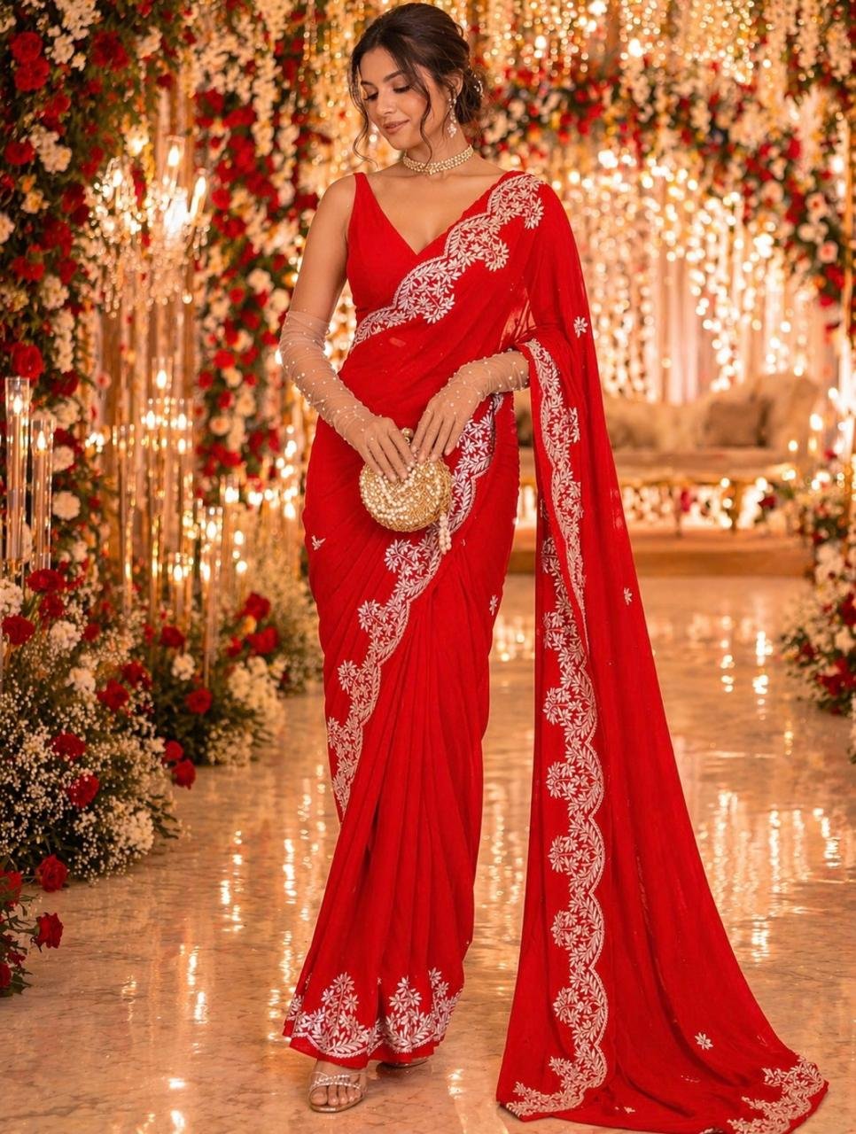 Jashan – Kashmiri Tilla Embroidery Saree✨
