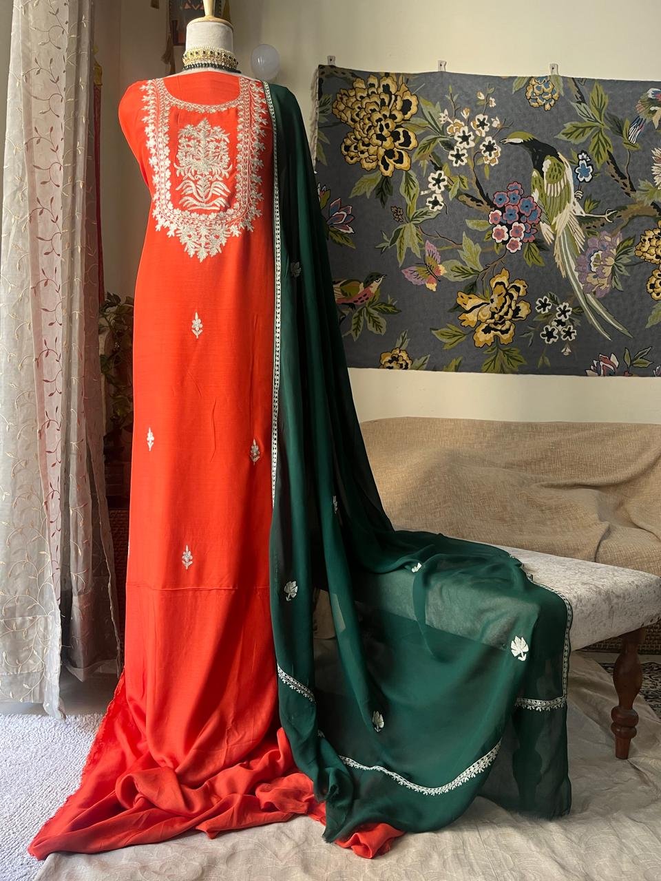 Kashmiri Ethenic Wear  Tilla Suit